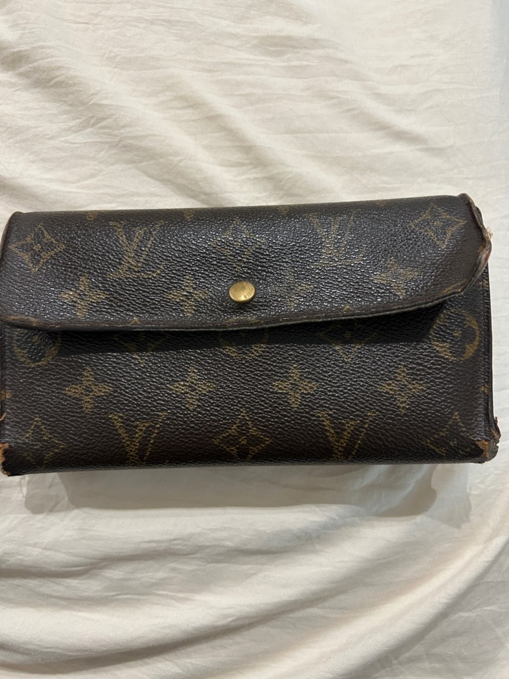 Louis Vuitton Monogram Canvas Brown and Gold Wallet